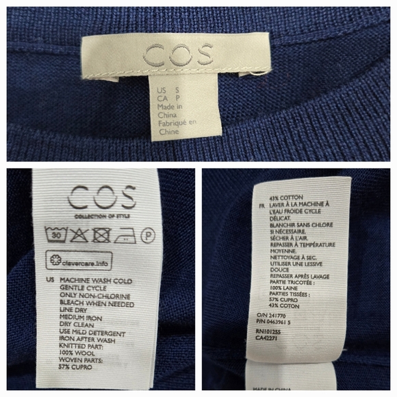 COS Merino Frill Jumper Size S - Picture 11 of 11